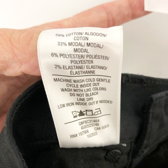 Hudson Womens Centerfold Skinny Jeans 26 US 2 Black High Rise Ankle Coated NWT - Picture 12 of 12